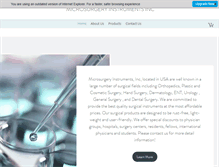 Tablet Screenshot of microsurgeryusa.com